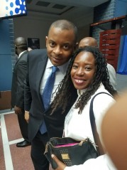 Anthony Foxx, United States Secretary of Transportation, and Aisha Eccleston